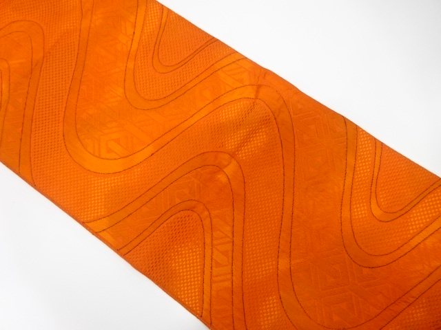 JAPANESE NAGOYA OBI / CHIKUZEN HAKATA / WOVEN ABSTRACT